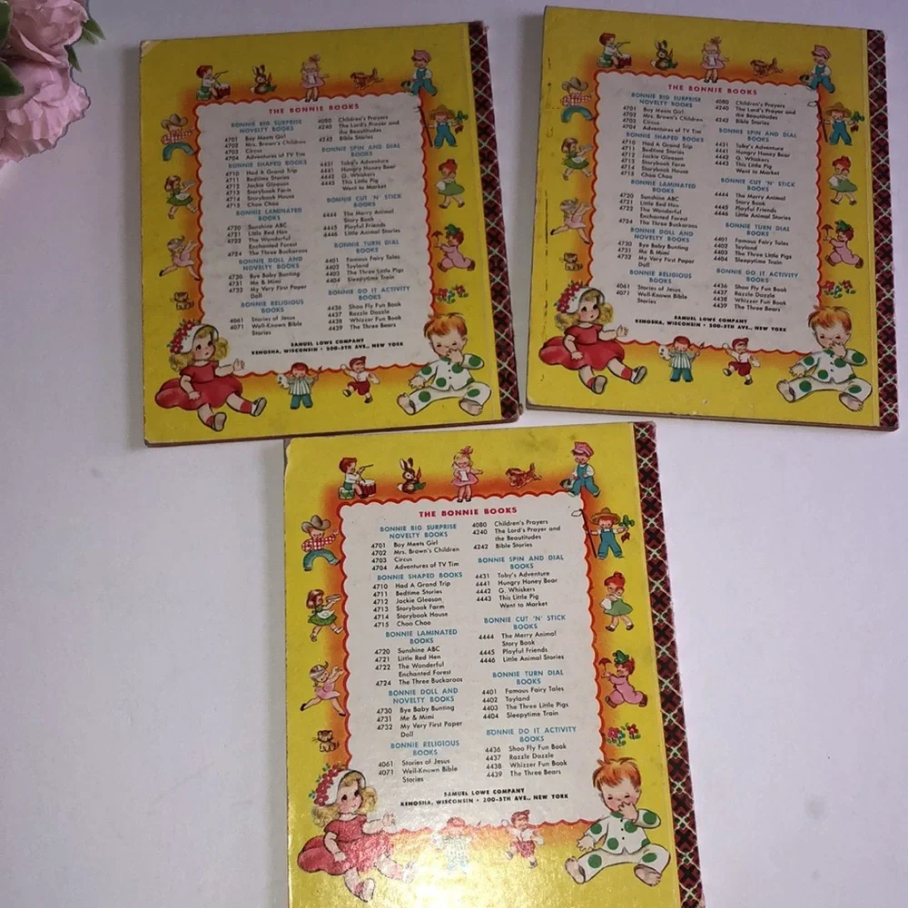 Bonnie Books 1960s Vintage Childrens Books